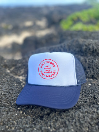 Dry goods Trucker hat- Navy white Navy